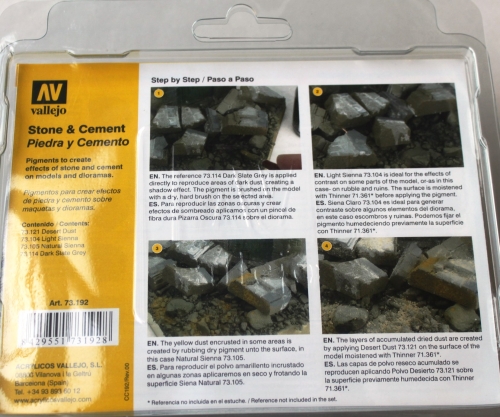 Preview: Vallejo Steine+Zement Set 4 x 35ml (g.P. 1L= 121,43€) 73.192