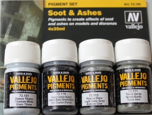 Vallejo Soot and Ash Set 4 x 35ml (g.P. 1L= 121,43€) 73.193