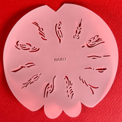 Preview: BABSET2 Badger Findernägel und Modellbau Airbrush- Schablonen Set 5-teilig