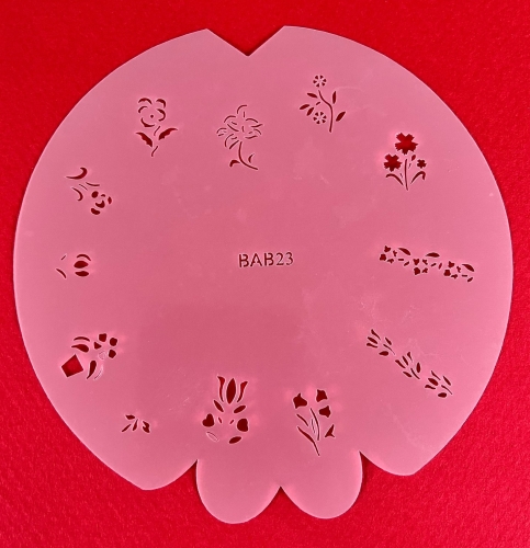 Preview: BABSET15 Findernägel und Modellbau Airbrush- Schablonen Set 5-teilig