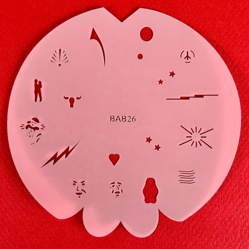 Preview: CRESET16 finder nails and model airbrush stencils set 5 pieces 