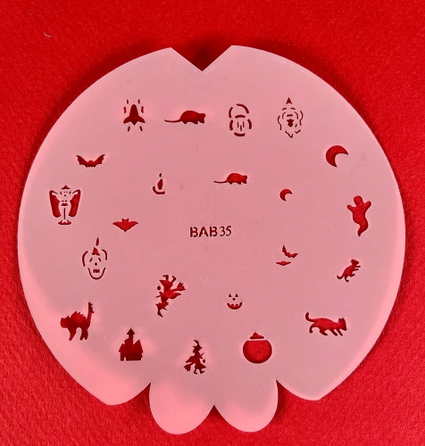 Preview: BABSET15 Findernägel und Modellbau Airbrush- Schablonen Set 5-teilig