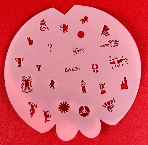 Preview: CRESET17 finder nails and modeling airbrush stencils set 5-piece 