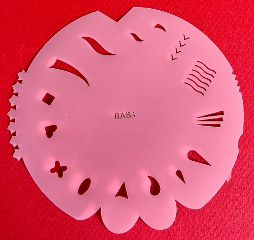 Preview: BABSET3 Badger Findernägel und Modellbau Airbrush- Schablonen Set 5-teilig