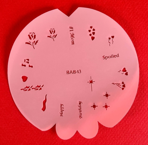 Preview: BABSET1 Badger Findernägel und Modellbau Airbrush- Schablonen Set 5-teilig