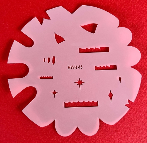 Preview: BABSET13 Findernägel und Modellbau Airbrush- Schablonen Set 5-teilig