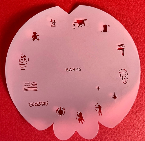 Preview: BABSET4 Badger Findernägel und Modellbau Airbrush- Schablonen Set 5-teilig