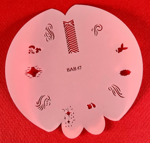 Preview: CRESET17 finder nails and modeling airbrush stencils set 5-piece 