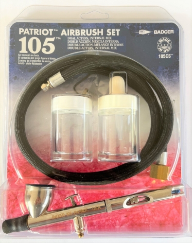 Badger Patriot 105CS Airbrush Pistolen Set