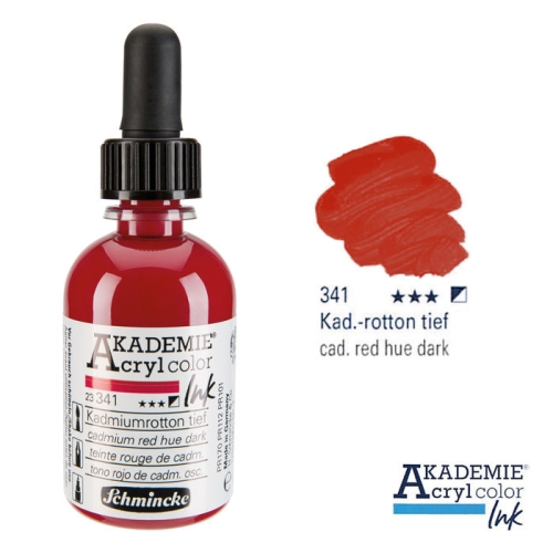 Akademie Ink 50 ml ,341 kadmiumrotton tief (g.P. 1L=97,80€)