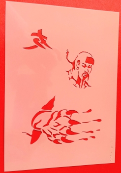 Airbrush Tattoo- Schablone "Tigerpranke"