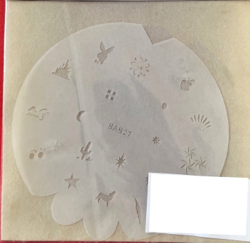 Fingernails and modeling stencil for airbrush