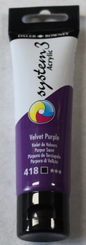 Darler-Rowney System 3 Acrylic 59 ml, 418 velvet purple (g.P. 1L=50,68€)