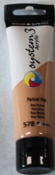 Darler-Rowney System 3 Acrylic 59 ml ,578 portrait pink (g.P. 1L=50,68€)
