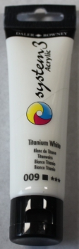 Darler-Rowney System 3 Acrylic 59 ml,009 titanium white (g.P. 1L=50,68€)