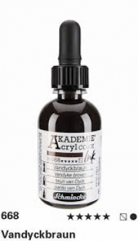 Akademie Ink 50 ml , 668 Vandyckbraun (g.P. 1L=97,80€)