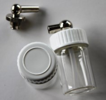 side fitting connector with 2 glasses a 15 ml