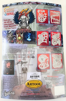 Preview: Artool Airbrush- Schablone Blasted FX by Ryno Templeton "Lucky FX 4"
