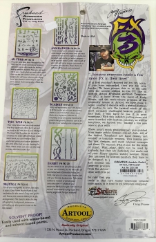 Preview: Artool Airbrush- Schablone FX 3 by Craig Fraser "Barby"