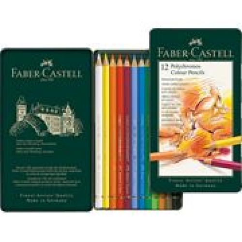 Faber-Castell Polychromos Farbstift, 12er Metalletui