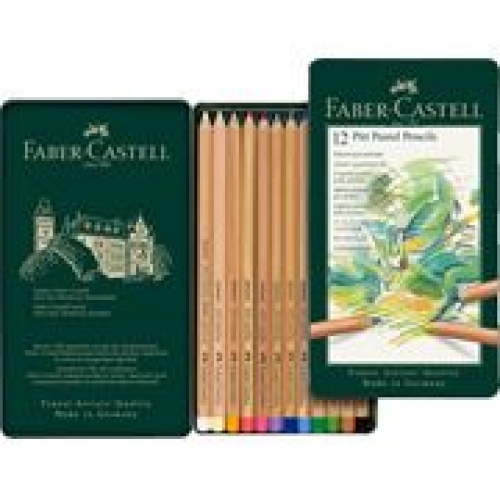 Faber- Castell Pitt Pastellstift, 12er Metalletui