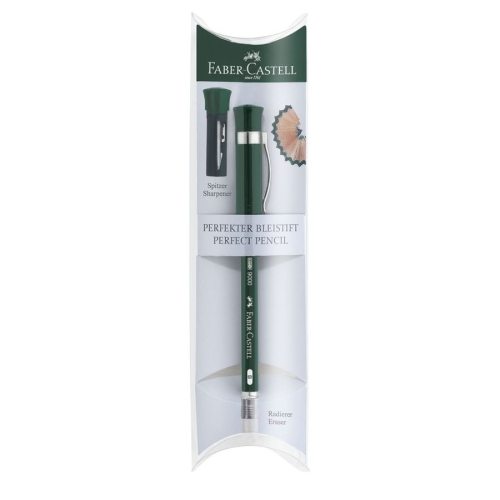 Faber-Castell Perfect Pencil Castell 9000, B, Gift Set