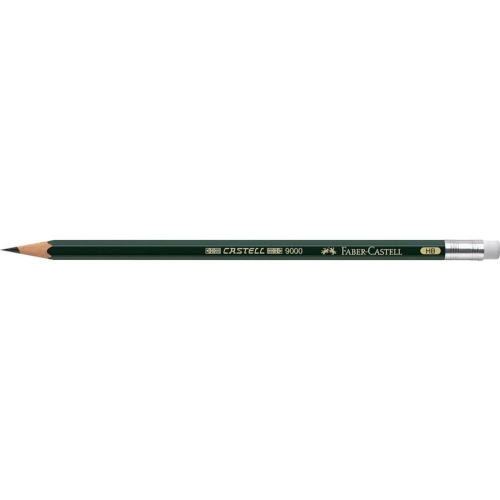 Preview: Faber-Castell Castell 9000 Bleistift mit Radierer, HB