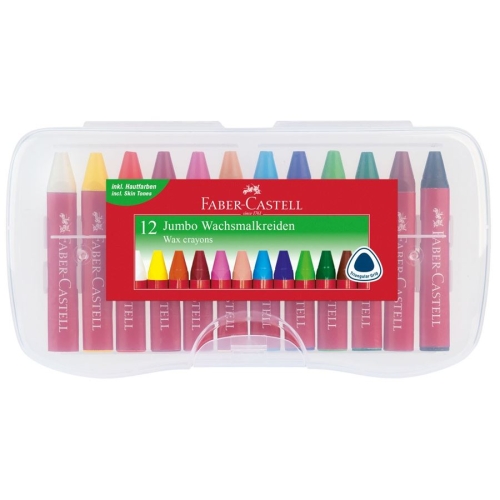 Faber-Castell 12 Jumbo wax crayons