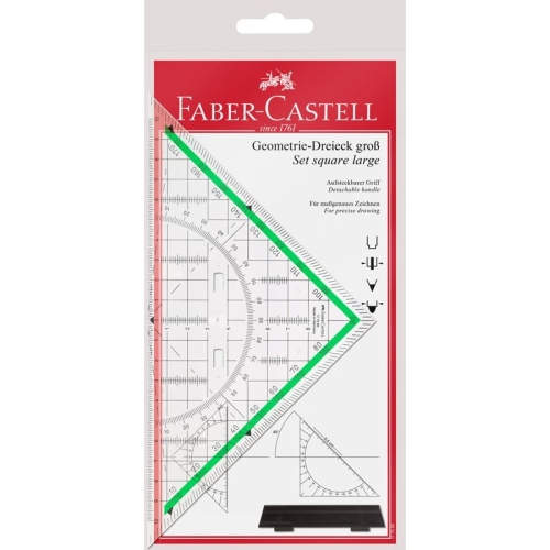 Faber-Castell Grip Geometry Triangle large 22 cm or small 14 cm