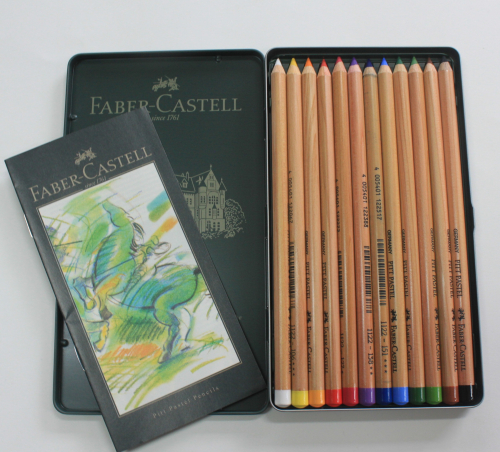 Faber- Castell Pitt pastel pencil, 12 metal case