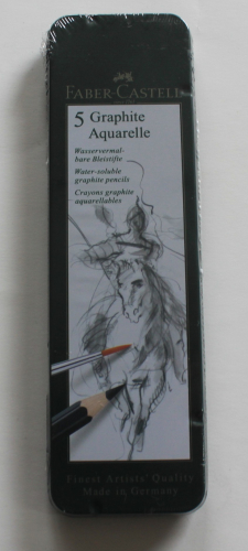 Faber-Castell Graphite watercolor artist pencil, 5 metal case