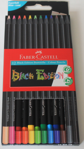 Faber Castell  12 Black Edition colour pencils