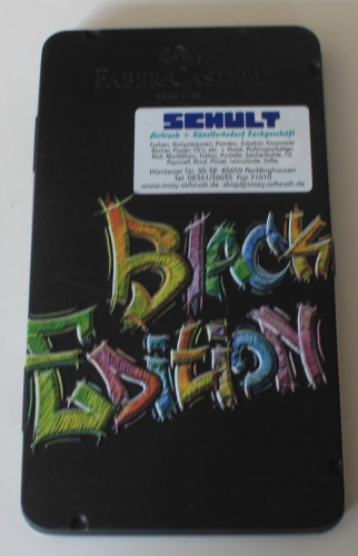 Preview: Faber Castell  12 Black Edition Buntstifte in Metallbox