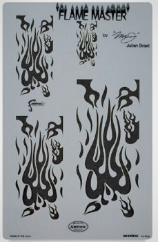 Artool Freehand Airbrush Templates "Flame Master" Schablone