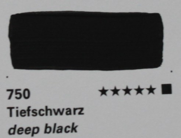 Akademie Gouache 60ml  750 deep black  (g.P.1L= 66,50€)