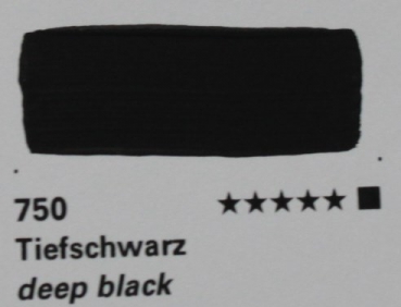 Akademie Gouache 60ml  750 Tiefschwarz  (g.P.1L= 66,50€)