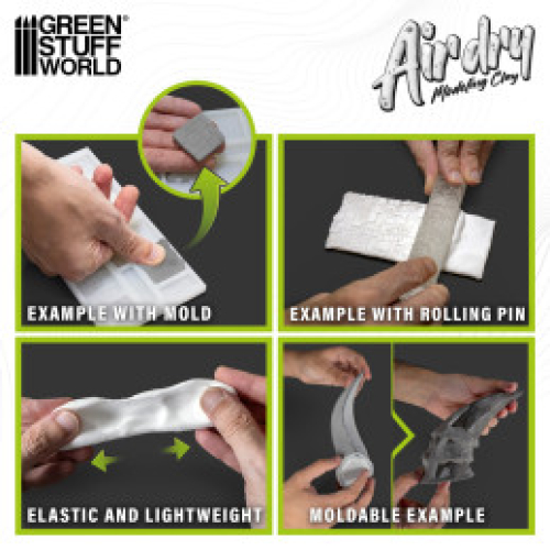 Preview: Air dry Form Clay weiß 250g (GP1kg=32€)