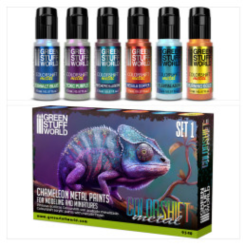 Chameleon Metal paints colorshift Set 1 (GP1ltr=270€)