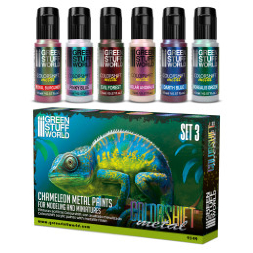 Chameleon Metal paints colorshift Set 3 (GP1ltr=270€)