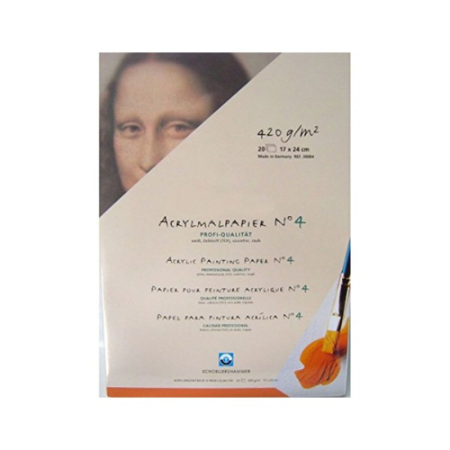 Preview: Schoellershammer Acryl Painting Paper N°4 420g/m² 24x32cm