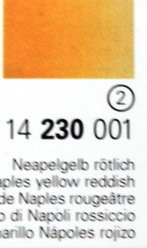 Horadam Aquarell Tube 15 ml neapelgelb rötlich 14230006 (GP 1L= 610€)