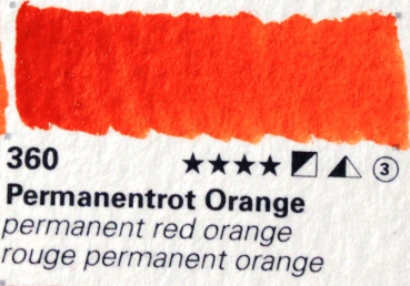 Horadam Aquarell Tube 15 ml permanentrot orange 14360006 (GP 1L= 832,67€)