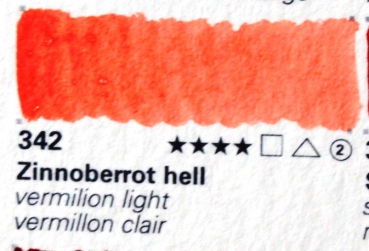 Horadam Aquarell Tube 15 ml  zinnoberrot hell 14342006 (GP 1L=610€)