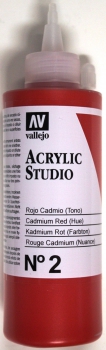 Vallejo Acrylic Studio 200 ml (g.P. 1L= 57,50€) cadmium red (hue)