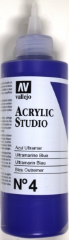 Vallejo Acrylic Studio 200 ml (g.P. 1L= 57,50€)ultramarine blue