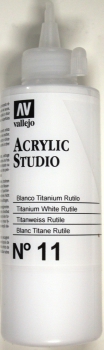 Acrylic Studio 200 ml  (g.P. 1L= 57,50€) titanium white rutile