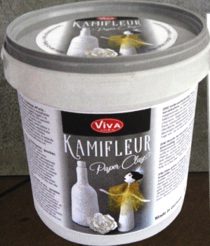 Kamifleur 0,9 kg Paper Clay natur weiß (g.P.1kg= 13,33€)