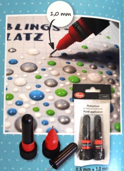 Paint applicators for pens and bottles
