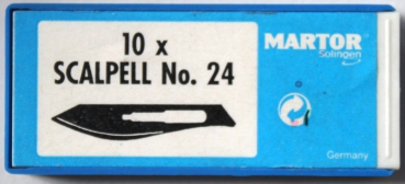 Martor Scalpel blade No. 24  10 piece