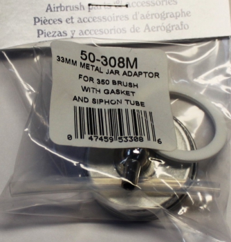 50-308M Metalldeckel m.Dichtung + Siphon tube M.350